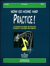 Now Go Home and Practice No. 2 Clarinet band method book cover